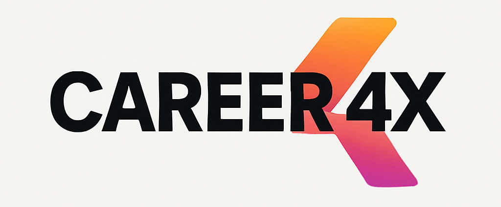 Image that contains text Career 4X